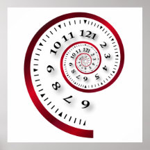 Infinite clock print