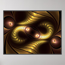 Infinite Giger Poster (yellow)