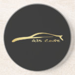 Infiniti G35 Coupe Gold Silouette Coaster