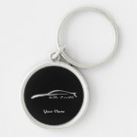 Infiniti G35 Coupe Silver Silhouette Key Chain