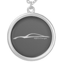 Infiniti G37 Silver Brush Stroke w Carbon Fibre Pendant