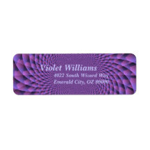 Infinity is Purple Return Address Label