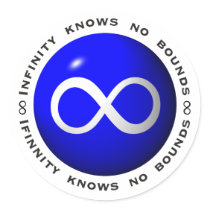 Infinity Knows No Bounds Stickers