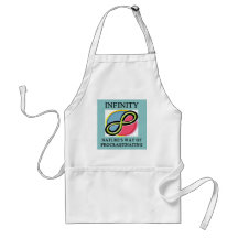 INFINITY math joke Apron