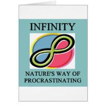 INFINITY math joke Card