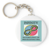 INFINITY math joke Key Chain