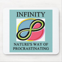INFINITY math joke Mouse Mats