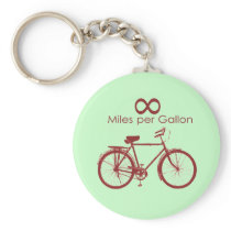 Infinity Miles Per Gallon Bike Keychain