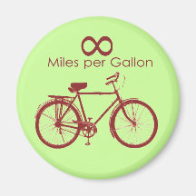 Infinity Miles Per Gallon Bike Magnet