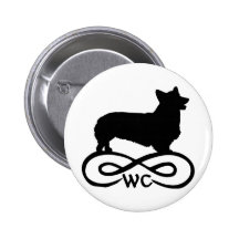 Infinity Welsh Corgi Pinback Button