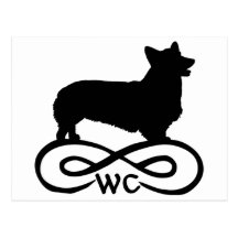 Infinity Welsh Corgi Postcard