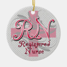 Infirmier autorisé, remous roses de croix décoration de noël