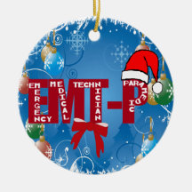 INFIRMIER DE SECOURS D'ORNEMENT DE NOËL EMT-P PÈRE