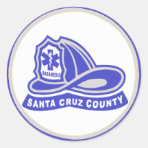 Infirmier du comté de Santa Cruz de casque Adhésifs Ronds