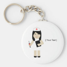 Infirmière mignonne 2 Keychain Porte-clef