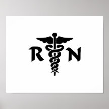 Infirmières de RN et affiche médicale de symbole