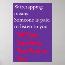 influential wiretapping poster