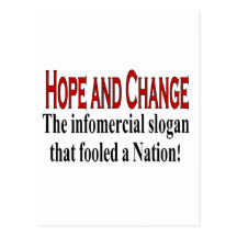 Infomercial slogan postcards