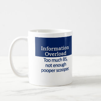 Information Overload Definition Basic White Mug