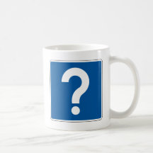 Information Question Mark Street Sign Coffee Mug