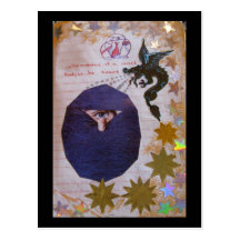 Informations of a sacred kind, be aware. Postcard