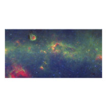 Infrared Portrait of the Inner Milky Way Galaxy Personalized Photo Card