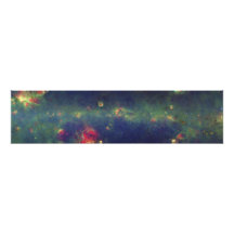 Infrared Portrait of the Inner Milky Way Galaxy Art Photo