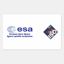 Infrared Space Observatory (ISO) Rectangle Stickers