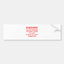 INGÉNIEUR AUTOCOLLANTS POUR VOITURE