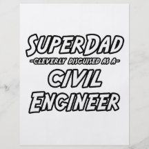 Ingénieur civil de SuperDad… Prospectus En Couleur