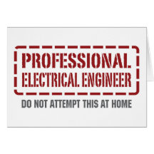 Ingénieur électrique professionnel carte de vœux