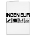 ingenieur with tools icon cards