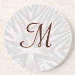 Ingrained Mandala Monogram Coaster