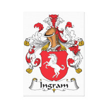 Ingram Family Crest Gallery Wrapped Canvas