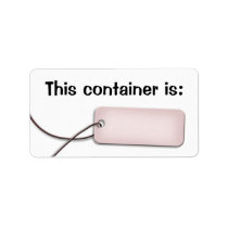 Ingredient Container Tag Kitchen Labels