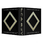 Ingwaz Rune gold Vinyl Binders