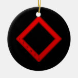Ingwaz Rune red Ornament