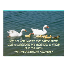 inherit the Earth postcard