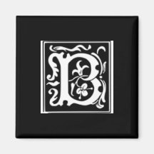 Initial B Fridge Magnet