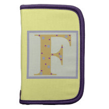 "Initial F Rickshaw Folio Planner