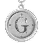 initial G necklace