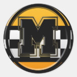 Initial M taxi driver Stickers