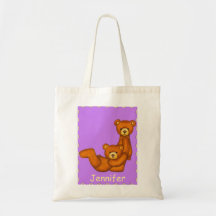 Initial~Teddy Bear Alphabet Letter~Bag~Custom Name