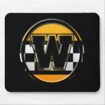Initial W taxi driver Mouse Pads