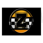 Initial Z taxi driver Greeting Cards