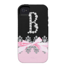 Initiale de Delilah de diamant : B Coque iPhone 4 Vibe