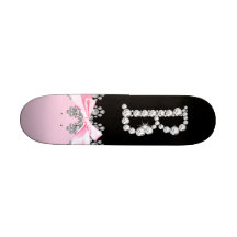 Initiale de Delilah de diamant : B Skateboards Personnalisés