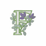 Initiale F de monogramme de fleur