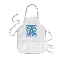 Initiale vintage A - monogramme A Tablier