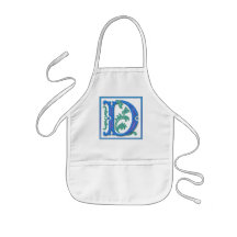 Initiale vintage D - monogramme D<br> Tablier